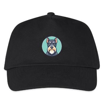 Standard Schnauzer Dog Breed Cartoon Kawaii - Kids’ Baseball Cap - black - Front