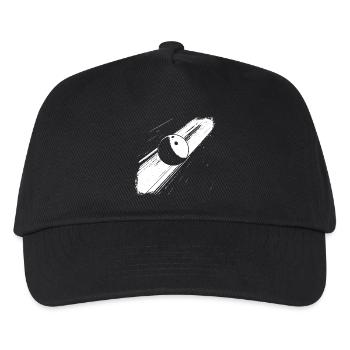 Bowlingkugel - Kinder Basecap - Schwarz - Vorne