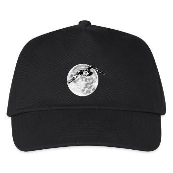 Hibou devant la lune - Casquette de baseball Enfant - noir - Devant