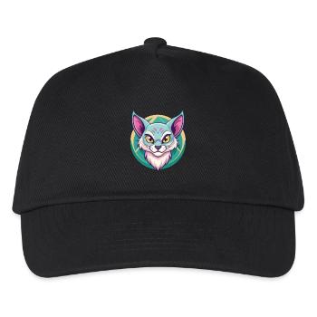 Australian Mist Cat Breed Cartoon Kawaii Animal - Kids’ Baseball Cap - black - Front