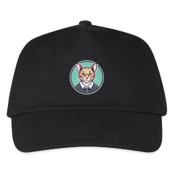 Australian Mist Cat Breed Cartoon Kawaii Animal - Kids’ Baseball Cap - black - Front