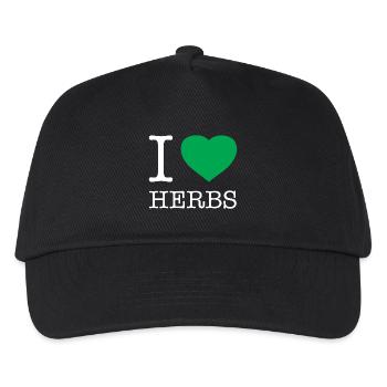 J’ADORE LES HERBES AROMATIQUES - Casquette de baseball Enfant - noir - Devant