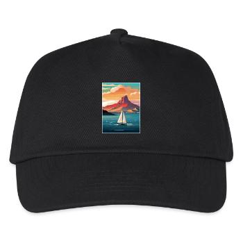 Kapstadt Südafrika Reiseposter Souvenir WPA - Kinder Basecap - Schwarz - Vorne