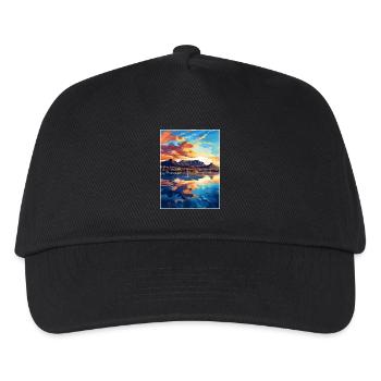 Kapstadt Südafrika Reiseposter Souvenir WPA - Kinder Basecap - Schwarz - Vorne