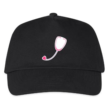 Stéthoscope coloré - Casquette de baseball Enfant - noir - Devant