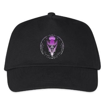 Distel mit Triquetra Guarded by Nature - Kinder Basecap - Schwarz - Vorne