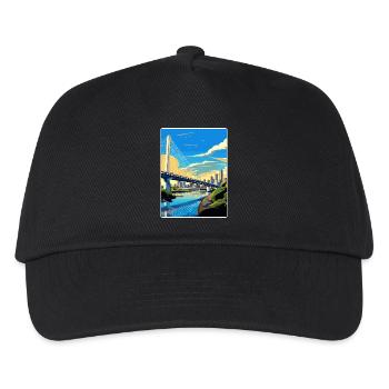 Sao Paulo Brazil Travel Poster Souvenir Paint WPA - Kids’ Baseball Cap - black - Front