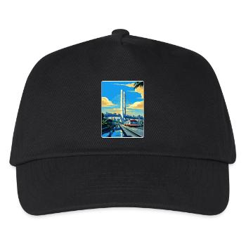 Sao Paulo Brazil Travel Poster Souvenir Paint WPA - Kids’ Baseball Cap - black - Front