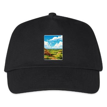 Theodore Roosevelt Nationalpark Reiseposter WPA - Kinder Basecap - Schwarz - Vorne