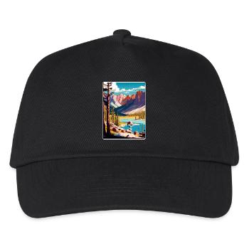 Great Basin National Park Travel Poster Souvenir - Kids’ Baseball Cap - black - Front