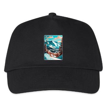 Copper Mountain Colorado Affiche de voyage souvenir - Casquette de baseball Enfant - noir - Devant