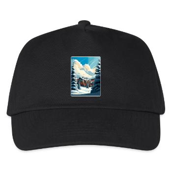 Beaver Creek Ski Reise Poster Souvenir Farbe WPA - Kinder Basecap - Schwarz - Vorne