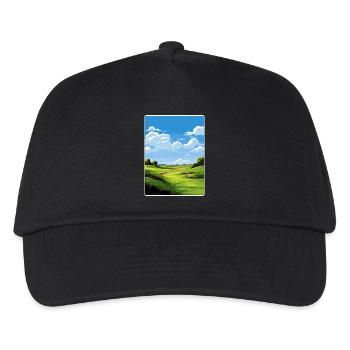 Bethpage Black Golfplatz Reiseposter Souvenir - Kinder Basecap - Schwarz - Vorne