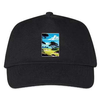 Spyglass Hill Golfplatz Reiseposter Souvenir - Kinder Basecap - Schwarz - Vorne