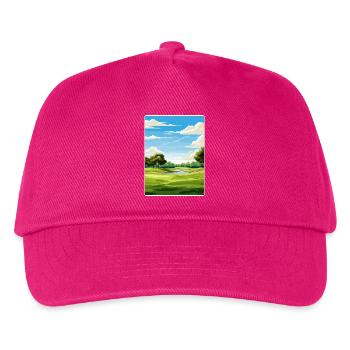 Olympi Fields Golf Club Reiseposter Souvenir - Kinder Basecap - Fuchsia - Vorne