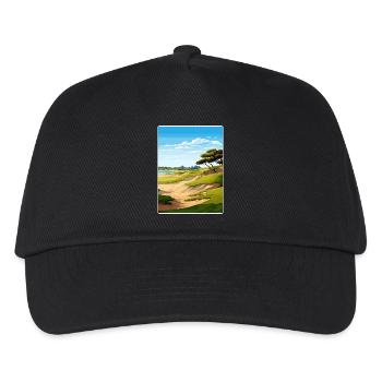 Torrey Pines Golfplatz Reiseposter Souvenir - Kinder Basecap - Schwarz - Vorne
