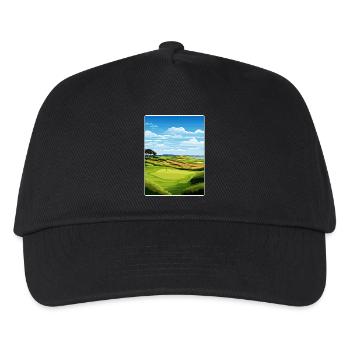 Bandon Dunes Golf Resort Reiseposter Souvenir - Kinder Basecap - Schwarz - Vorne