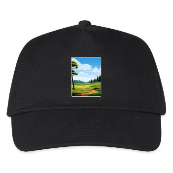 Shadow Creek Golfplatz Reiseposter Souvenir - Kinder Basecap - Schwarz - Vorne