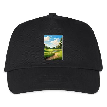 Shadow Creek Golfplatz Reiseposter Souvenir - Kinder Basecap - Schwarz - Vorne