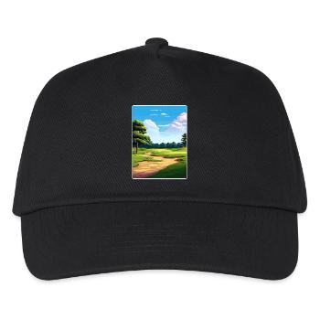 Pine Valley Golf Club Reiseposter Souvenir WPA - Kinder Basecap - Schwarz - Vorne