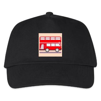 BUS BUSFAHRER - Kinder Basecap - Schwarz - Vorne