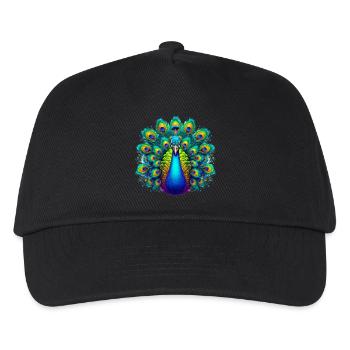 Peacock - Kids’ Baseball Cap - black - Front