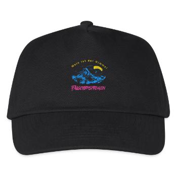 Mein Reich ist der Himmel – Fallschirmspringen - Kinder Basecap - Schwarz - Vorne