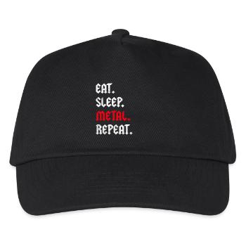 Heavy Metal Fan Festival Band Metaller Metalhead - Kids’ Baseball Cap - black - Front