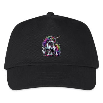 Halloween Unicorn Zombie Fantasy Halloween Costume - Kids’ Baseball Cap - black - Front