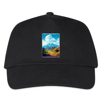 Olymp Griechenland Reiseposter Souvenir WPA - Kinder Basecap - Schwarz - Vorne
