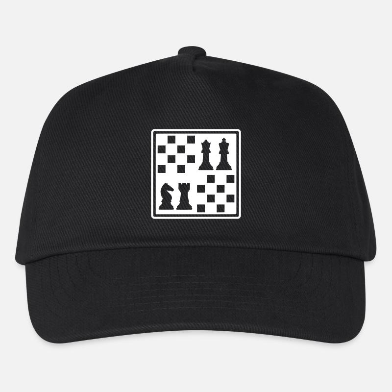 Schach - Kinder Basecap - Schwarz