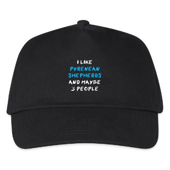 Pyrenean Shepherd Berger des Pyrénées - Casquette de baseball Enfant - noir - Devant
