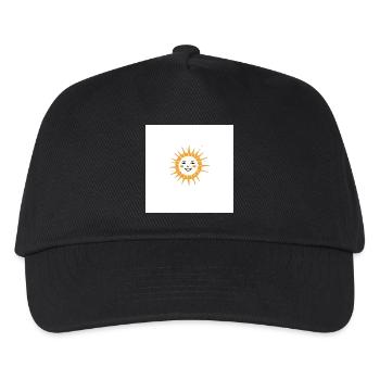 Sonne - Kinder Basecap - Schwarz - Vorne