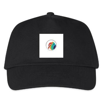 Lippen - Kinder Basecap - Schwarz - Vorne