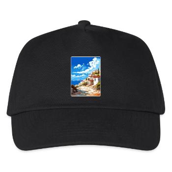Mani Halbinsel Griechenland Reiseposter Souvenir WPA - Kinder Basecap - Schwarz - Vorne