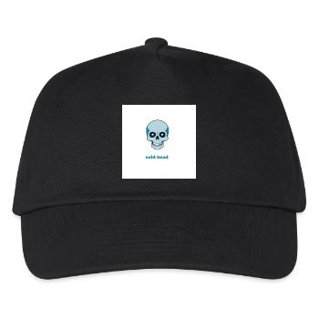 Kalter Kopf - Kinder Basecap - Schwarz - Vorne