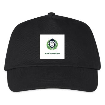 Der grüne Affe - Kinder Basecap - Schwarz - Vorne
