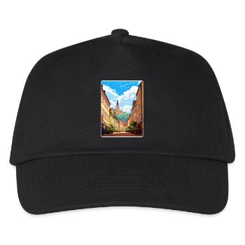 Heidelberg Germany Travel Poster Souvenir Paint WP - Kids’ Baseball Cap - black - Front