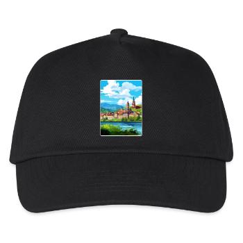 Heidelberg Germany Travel Poster Souvenir Paint WP - Kids’ Baseball Cap - black - Front