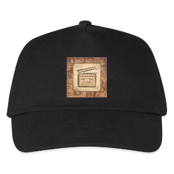 Vintage Filmklappe - Film Regisseur, Schauspieler. - Kinder Basecap - Schwarz - Vorne