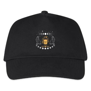 Moonlit Cat Alchemy Bottle - Kids’ Baseball Cap - black - Front