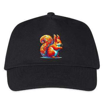Eichhörnchen - Kinder Basecap - Schwarz - Vorne