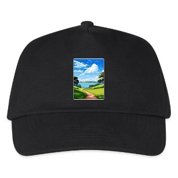 Mount Edgcumbe Country Park, Cornwall, England - Kinder Basecap - Schwarz - Vorne