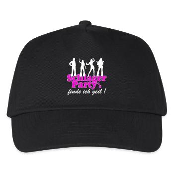 Schlager Party , Schlager Musik , FINDE ICH GEIL - Kinder Basecap - Schwarz - Vorne