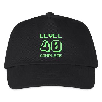 Niveau 40 terminé - Casquette de baseball Enfant - noir - Devant