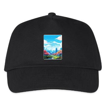 Seoul Südkorea Reise Poster Souvenir Farbe WPA - Kinder Basecap - Schwarz - Vorne