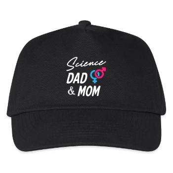 Funny Science Dad and Mom - Kinder Basecap - Schwarz - Vorne