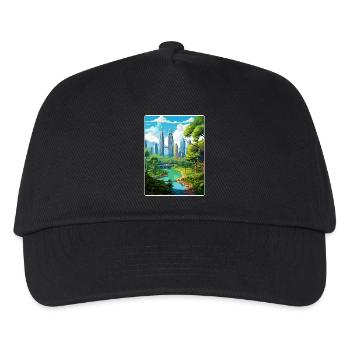 Kuala Lumpur Malaysia Reiseposter Souvenir WPA - Kinder Basecap - Schwarz - Vorne
