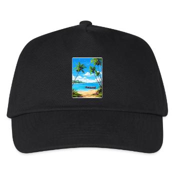 Ko Samui Thailand Thai Reise Poster Souvenir WPA - Kinder Basecap - Schwarz - Vorne
