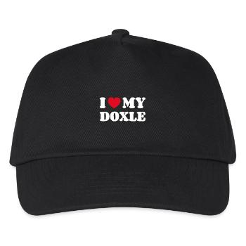 I Love My Doxle - Kinder Basecap - Schwarz - Vorne